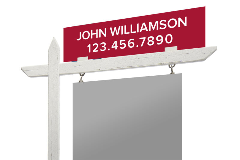 3mm PVC Sign Riders 24" x 6"