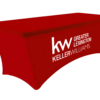 Keller Williams Greater Lexington | 6 ft. Stretch Table Throw 3-sided with Custom Print - Image 2