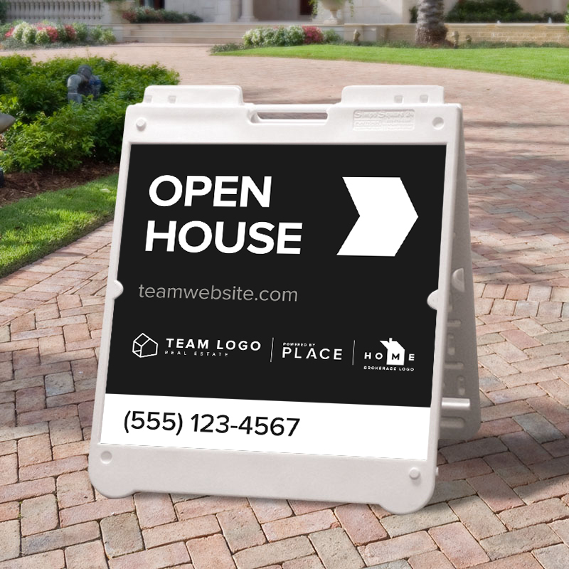 PLACE | Open House Sign A-Frame w/24x24 Panels