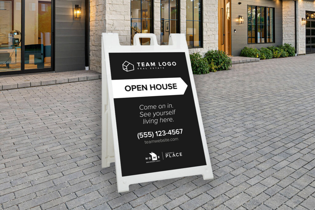 PLACE | Open House Sign A-Frame w/24x36 Panels